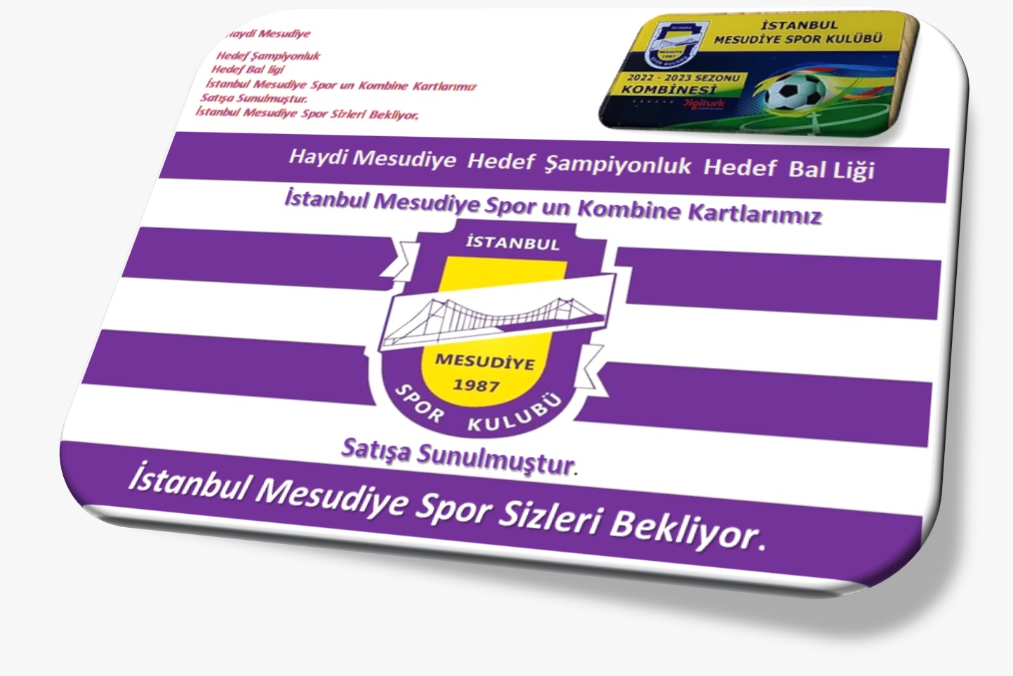 İstanbul Mesudiye Spor' dan 2022-2023 sezonu için kombine kart çalışması