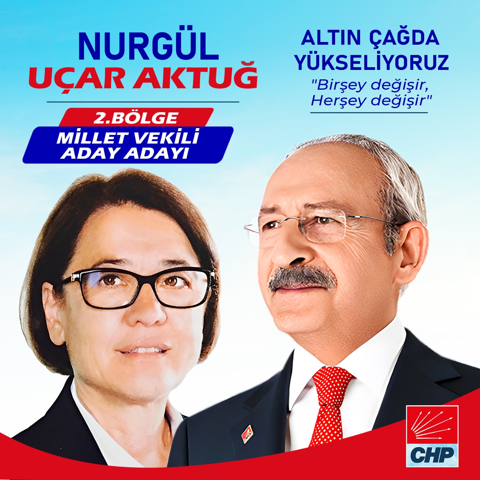 STK TEMSİLCİSİ NURGÜL UÇAR AKTUĞ İZMİR' İ TEMSİL İÇİN CHP İZMİR 2. BÖLGEDEN ADAYIM DEDİ.