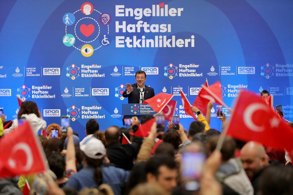 İMAMOĞLU, ‘ENGELLİLER HAFTASI SPOR ŞÖLENİ’NDE KONUŞTU