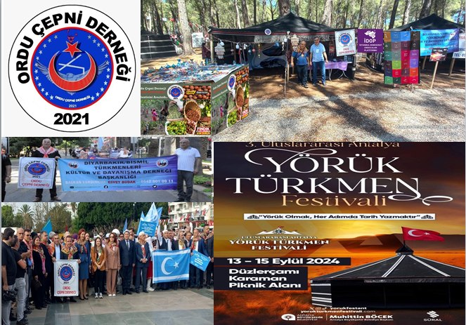 3. Uluslararası Antalya Yörük Türkmen Festivali’nde Ordu Çepni Derneği de yerini aldı