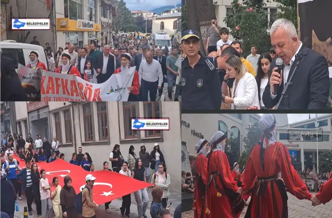45. Kafkasör Festivali kortej yürüyüşüyle başladı