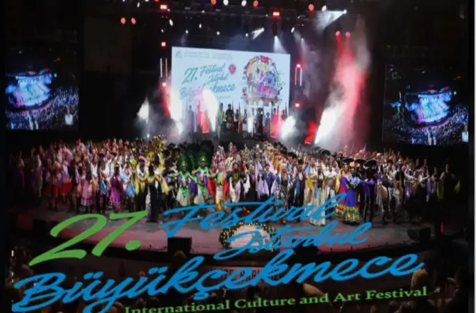 62 Ülkeden Barış ve Dostluk Buluşması 27. Uluslararası İstanbul Büyükçekmece Kültür ve Sanat Festivali görkemli finalle sona erdi