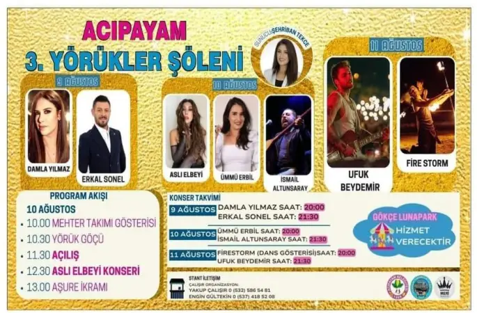 Acıpayam Yörük Fest 2024: Üçüncü Yörükler Şöleni Gün Sayıyor ..