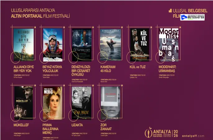 Altın Portakal’ın kısa film ve belgesel seçkileri belli oldu