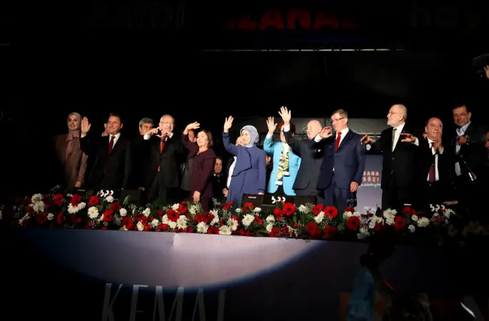 Ankara'da mahşeri kalabalık! Millet İttifakı liderleri yüz binlere seslendi!