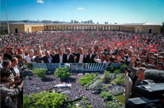 Ankara’da Tarihi Gün: Güvenpark’tan Anıtkabir’e Halkın İradesi Sel Olup Aktı