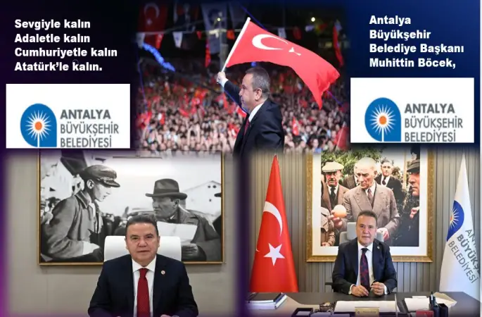Antalya Büyükşehir Belediye Başkanı Muhittin Böcek’ten Antalyalılara mektup var.