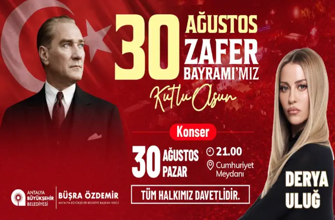 Antalya Büyükşehir Belediyesi’nden zafer kutlaması