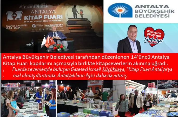 Antalya Kitap Fuarı’na ilk günden yoğun ilgi Sürüyor.