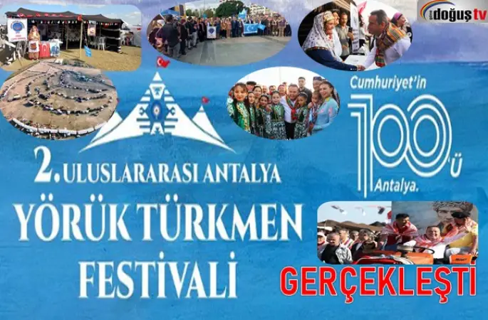 Antalya'da 2'nci Uluslararası Yörük Türkmen Festivali sona erdi.