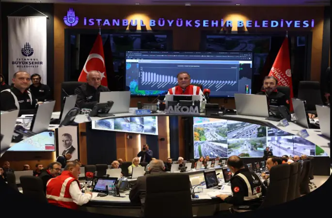 Aslan: Mecbur Kalmadıkça Aracanızla Trafiğe Çıkmayın  İbb Başkanvekili Nuri Aslan, Akom’da