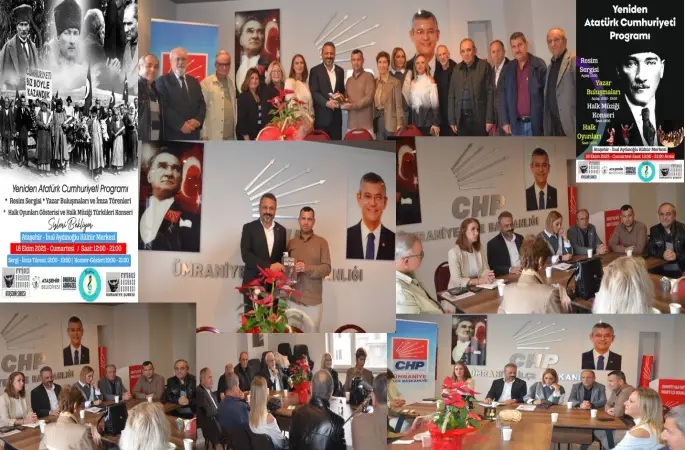 Atatürkçü Düşünce Derneği (ADD) Ümraniye Şubesi, CHP ÜMRANİYE İlçe Yönetimine Başarı Diledi ve "Yeniden Atatürk Cumhuriyeti" Programına Davet Etti: