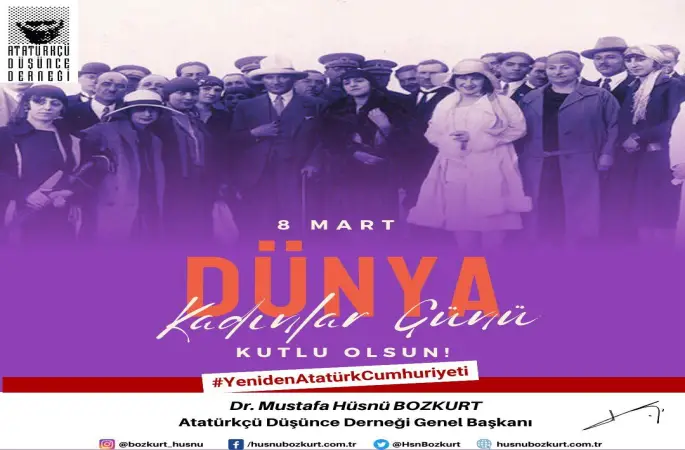 ATATÜRKÇÜ DÜŞÜNCE DERNEĞİ  GENEL MERKEZİ 8 MART DÜNYA EMEKCİ KADINLAR GÜNÜ basın açıklaması Yayınladı