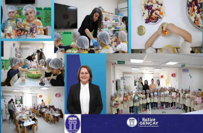 Başkan Gençay'dan Miniklere Hem Eğlenceli Hem Öğretici Etkinlik!  Didim Belediyesi'ne Bağlı Kreşte Minikler Kendi Turşularını Kurdu