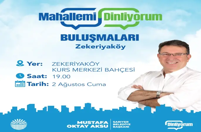 BAŞKANI AKSU, USKUMRUKÖY KOMŞULARIYLA BULUŞTU