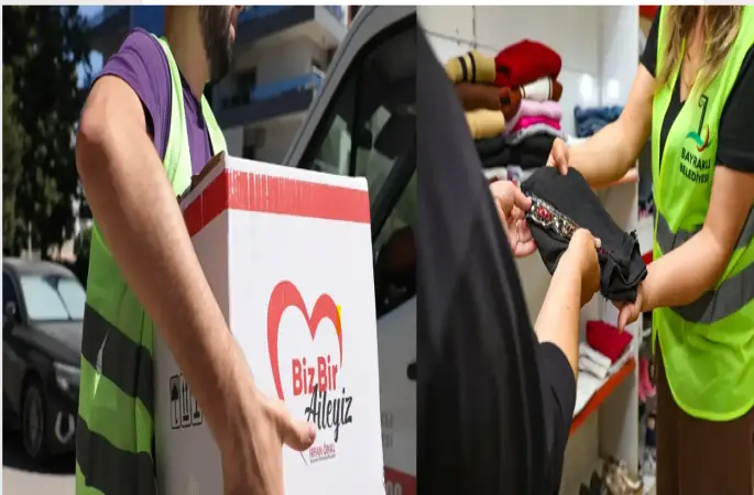 Bayraklı Belediyesi'nden vatandaşlara sosyal yardım
