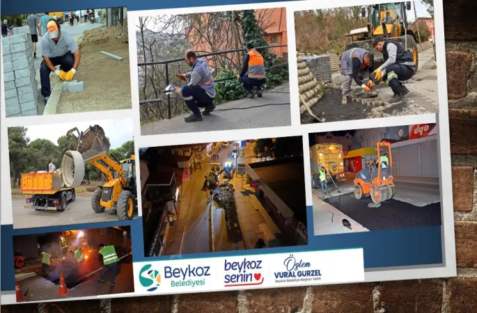 Beykoz Belediye Başkan Vekili Gürzel’in Koordinesinde Beykoz’da Ulaşım ve Altyapıda Büyük Atılım Beykoz’da Altyapıdan Üstyapıya Güvenli ve Konforlu Ulaşım İçin Yoğun Mesai ile devam ediyor