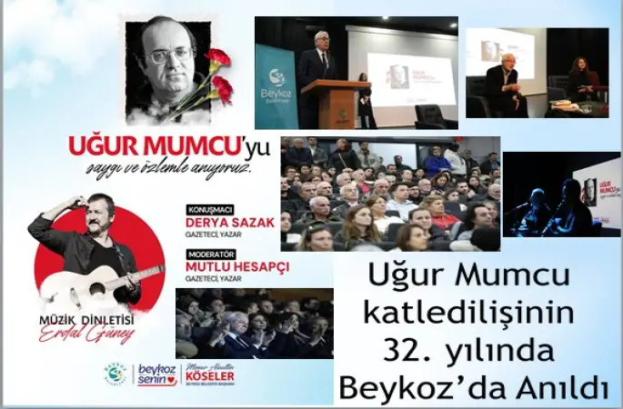 Beykoz Belediye Başkanı Alaattin KÖSELER Araştırmacı Gazeteci Uğur Mumcu'nun 32. Anma yılında Anıldı