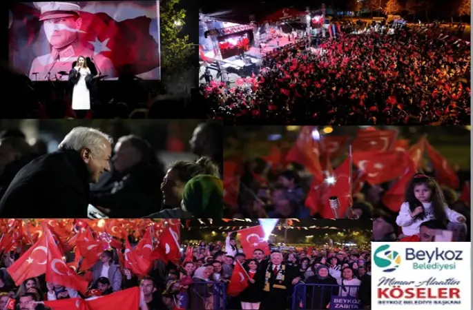 BEYKOZ BELEDİYE BAŞKANI ALAATTİN KÖSELER ÖNCÜLÜĞÜNDE BEYKOZ’DA CUMHURİYET COŞKUSU
