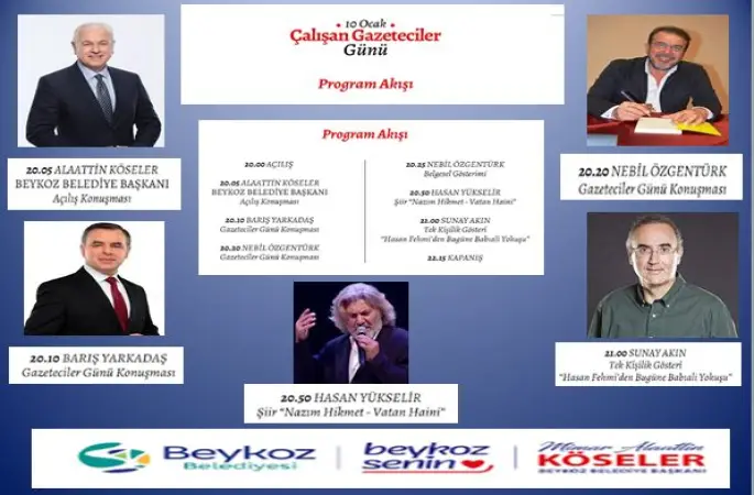 Beykoz Belediye Başkanı Alaattin Köseler'in ev sahipliğinde Beykoz'da Gazeteciler Buluşuyor