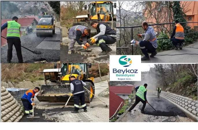 Beykoz Belediyesi, Yol ve Kaldırım Çalışmalarına Hız Verdi