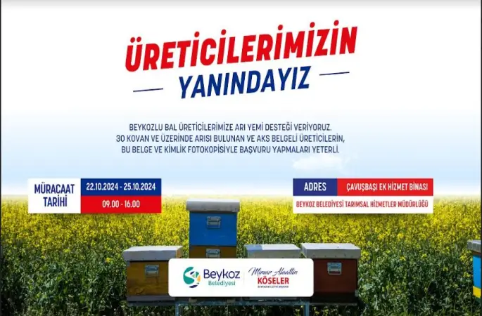 Beykoz Belediyesi’nden Arıcılığa TAM Destek