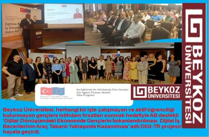 Beykoz Üniversitesi, DIGI-TR Projesi 88 genç işsize 50 tam gün eğitim verdi. Eğitimlerini başarı ile tamamlayan 27 genç ise işe yerleştirildi DIGI-TR Projesi ile gençler istihdama katılıyor!