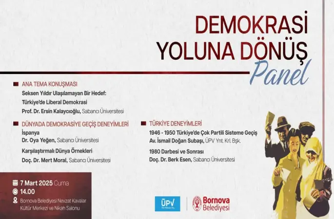 BORNOVA BELEDİYESİNDEN  DEMOKRASİ YOLUNDA DÖNÜŞ PANELİ GERÇEKLEŞTİRİYOR