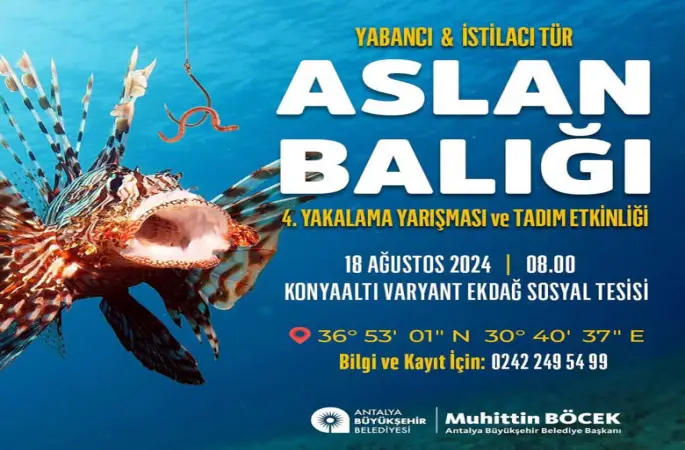 Büyükşehir, 4. Aslan Balığı yakalama ve tadım etkinliği düzenledi