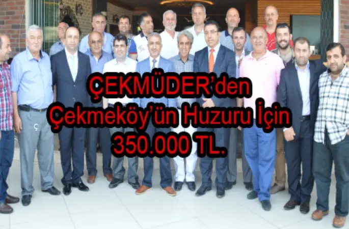 ÇEKMÜDER'in Büyük Sosyal Projeleri Başlıyor
