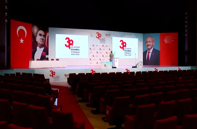 CHP 38. Olağan İstanbul İl Kongresi başladı.