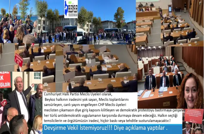 CHP Beykoz İlçe Örgütü’nden Belediye Önünde Protesto: “Haramzade Özlem İstifa!”Sloganları Yükseldi.