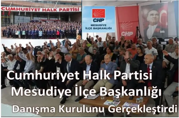 CHP Mesudiye İlçe Başkanlığı İlçe Danışma Kurulu Değerlendirme Toplantısı Gerçekleştirildi