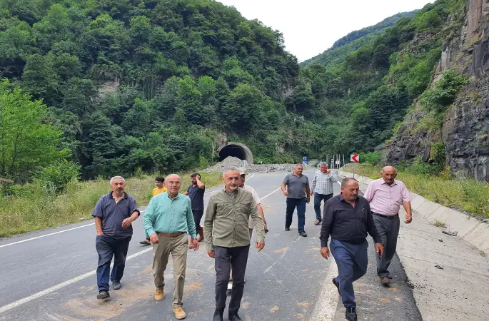 CHP Ordu Milletvekili Mustafa Adıgüzel Selde çöken yol 21 gündür kapalı, bölge halkı mağdur çözüm arıyor