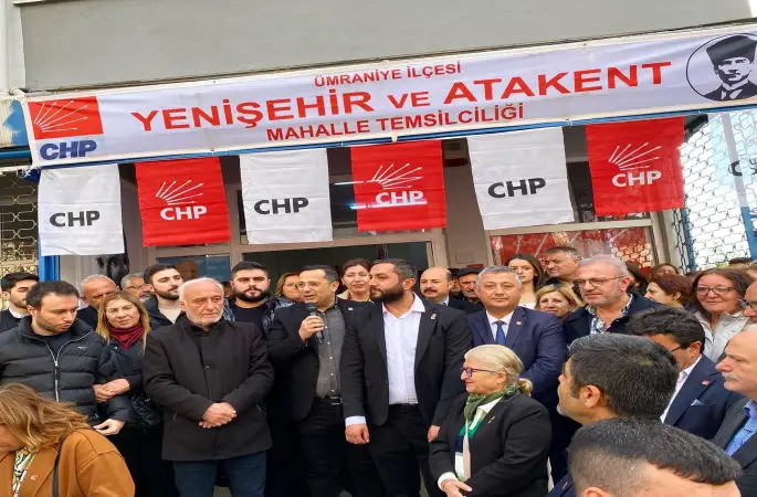 CHP Ümraniye İlçe Başkanı Zeynel KIZILKAYA  Yenişehir ve Atakent Mahalle Temsilciliği açılışından seslendi.