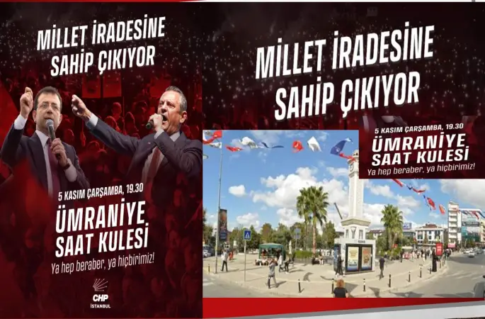 CHP Ümraniye’de “Millet İradesine Sahip Çıkıyor” Mitingine Hazırlanıyor