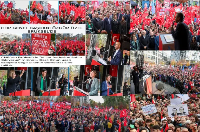 CHP'den Brüksel'de tarihi miting! Cumhuriyet Halk Partisi'nin (CHP), "Millet İradesine Sahip Çıkıyor" mitingleri ilk kez yurtdışında düzenliyor.