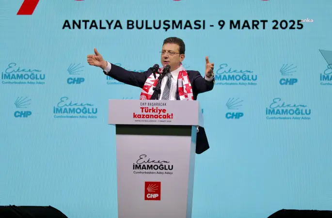 Ekrem İmamoğlu ön seçim çalışmaları için Antalya'da: "Biz bu memlekete, özgürlüğü ve demokrasiyi herkese yayılsın diye çıktık"dedi