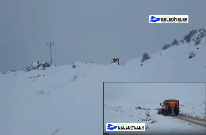 Elazığ'da yoğun kar yağışı: 106 köy yolu ulaşıma kapandı