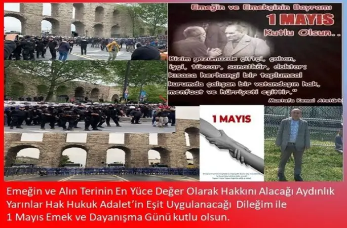 Gazeteci ve Sivil Toplum Temsilcisi Hüseyin Okumuş 'dan 1 Mayıs Mesajı .
