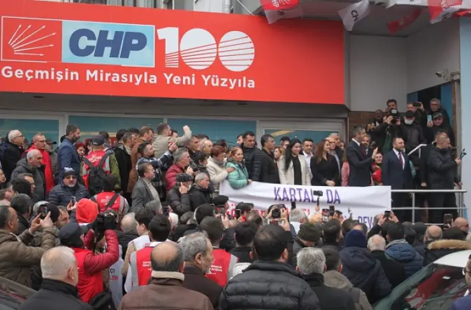 GÖKHAN YÜKSEL,SEÇİM MERKEZİNİ TÖRENLE AÇTI.