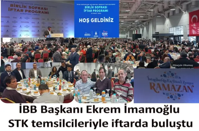 İBB Başkanı Ekrem İmamoğlu STK temsilcileriyle iftarda buluştu