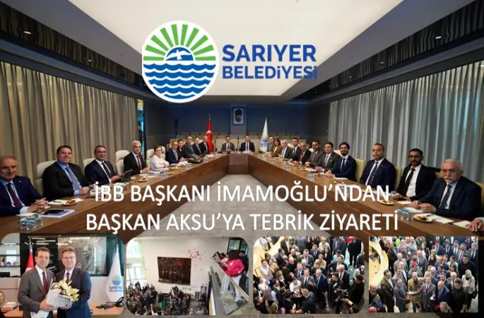İBB BAŞKANI İMAMOĞLU’NDAN, BAŞKAN AKSU’YA TEBRİK ZİYARETİ
