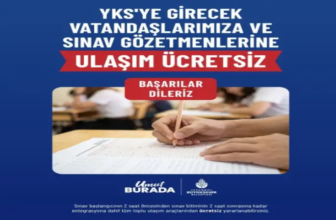 İBB Yks Adaylarına Ücretsiz Ulaşım Ve Kumanya Desteği Sunuyor
