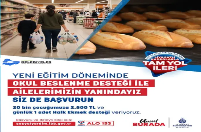 İBB’den Eğitime Güçlü Destek: Okul Beslenme Destek Kartı Başvuruları 25 Ağustos’ta Başlıyor