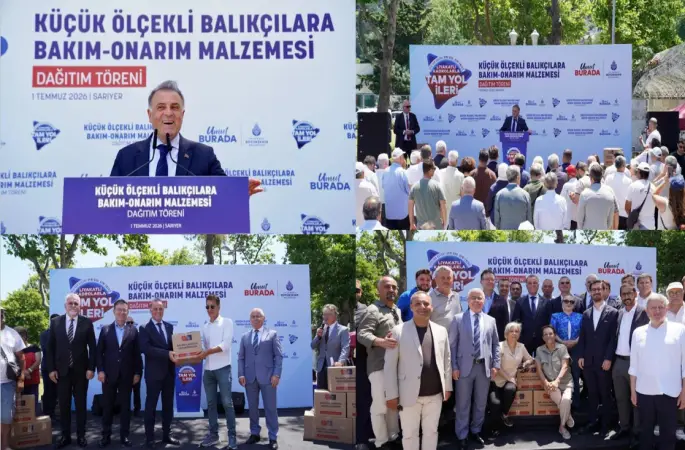 İBB'den küçük ölçekli balıkçılara malzeme desteği