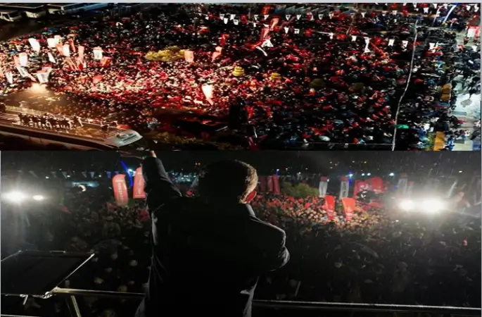 İmamoğlu, Beykoz Belediyesi önünde: “Bize çektirilen zulmün tek sebebi koltuğunu kaybetme korkusu” olduğundandır dedi