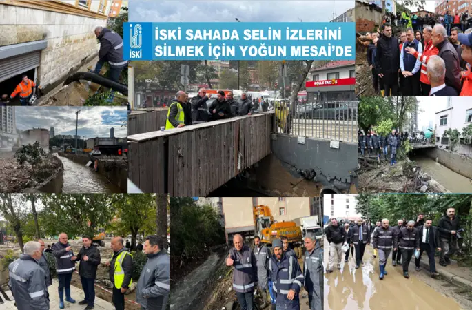 İSKİ Genel Müdürü Doç. Dr. Şafak Başa: “Tüm gücümüzle sahadayız, selin izlerini siliyoruz.”