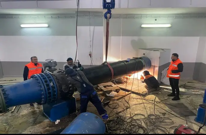 İSKİ Genel Müdürü Dr. Şafak Başa Önderliğinde Su İsale ve Dağitim Dairesi  Avrupa Su İsale Şube Müdürü Celal KÖSE 7/24 Sahada