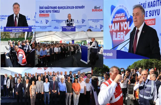 İski Kağıthane-Bahçelievler-Sefaköy İçme Suyu Tüneli Açıldı